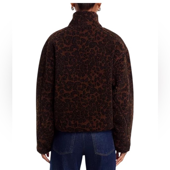 Rag & Bone Sun Sherpa Zip Up Leopard Jacket - Picture 13 of 17